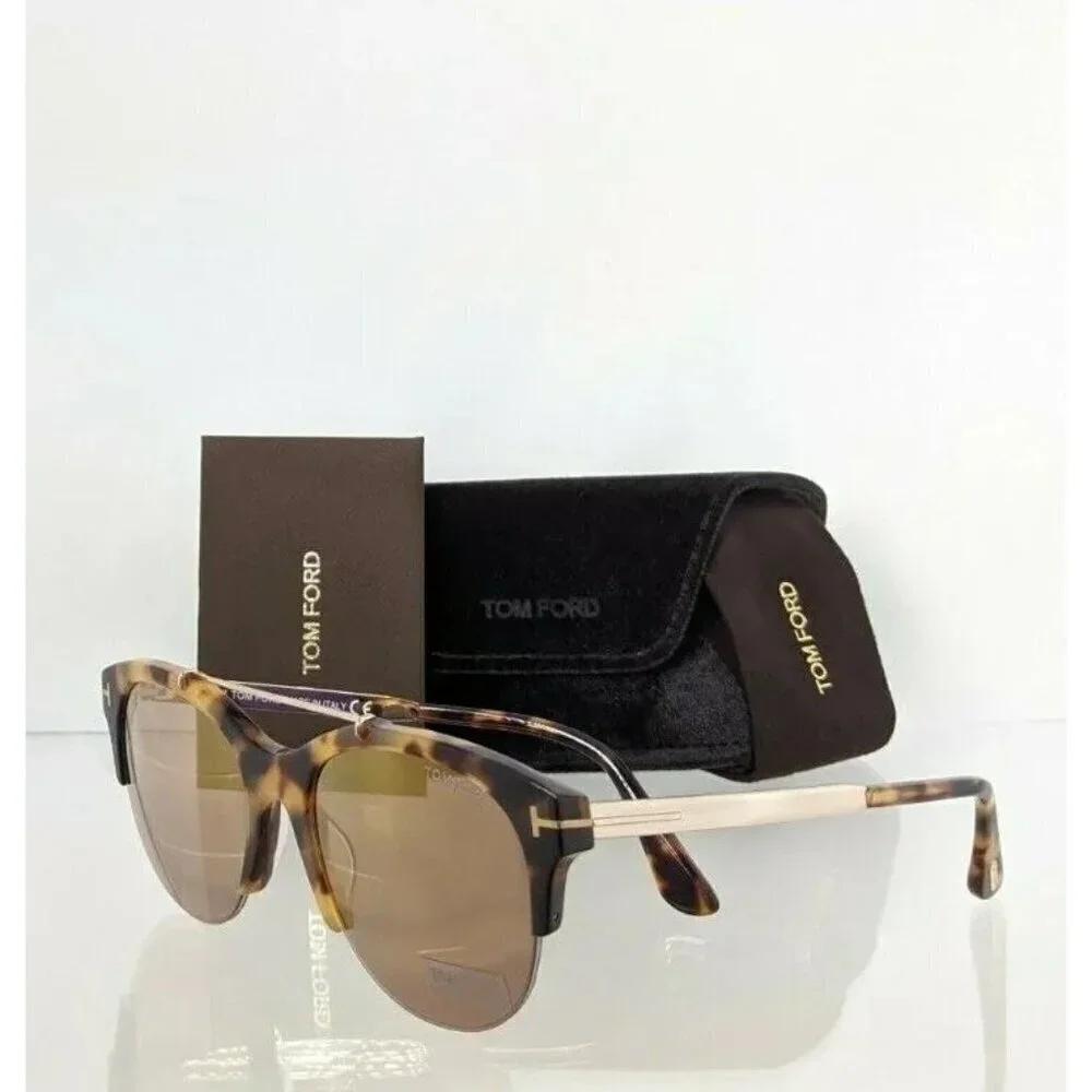 NWT Tom Ford FT0517 Havana Round 55mm Sunglasses
